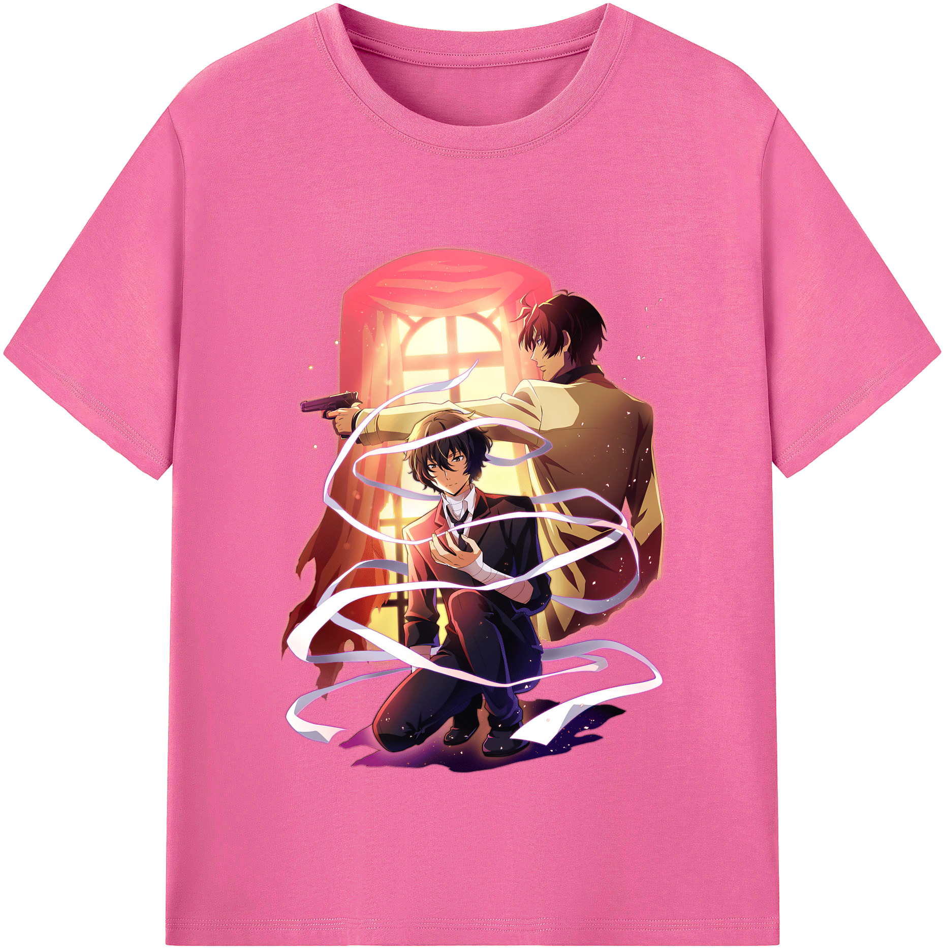 （画像用） 文豪ストレイドッグス Bungo Stray Dogs レディースカジュアルプリントTシャツ（綿100％）